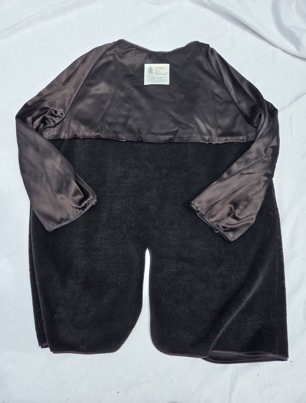 London Fog Women’s Black M Jacket Long Sleeve Full Zip Short Polyester Lined