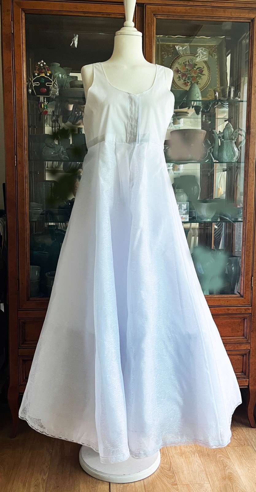 Premium Silk Traditional Korean Hanbok Dress–Mint & Purple / Petticoat /Hand bag