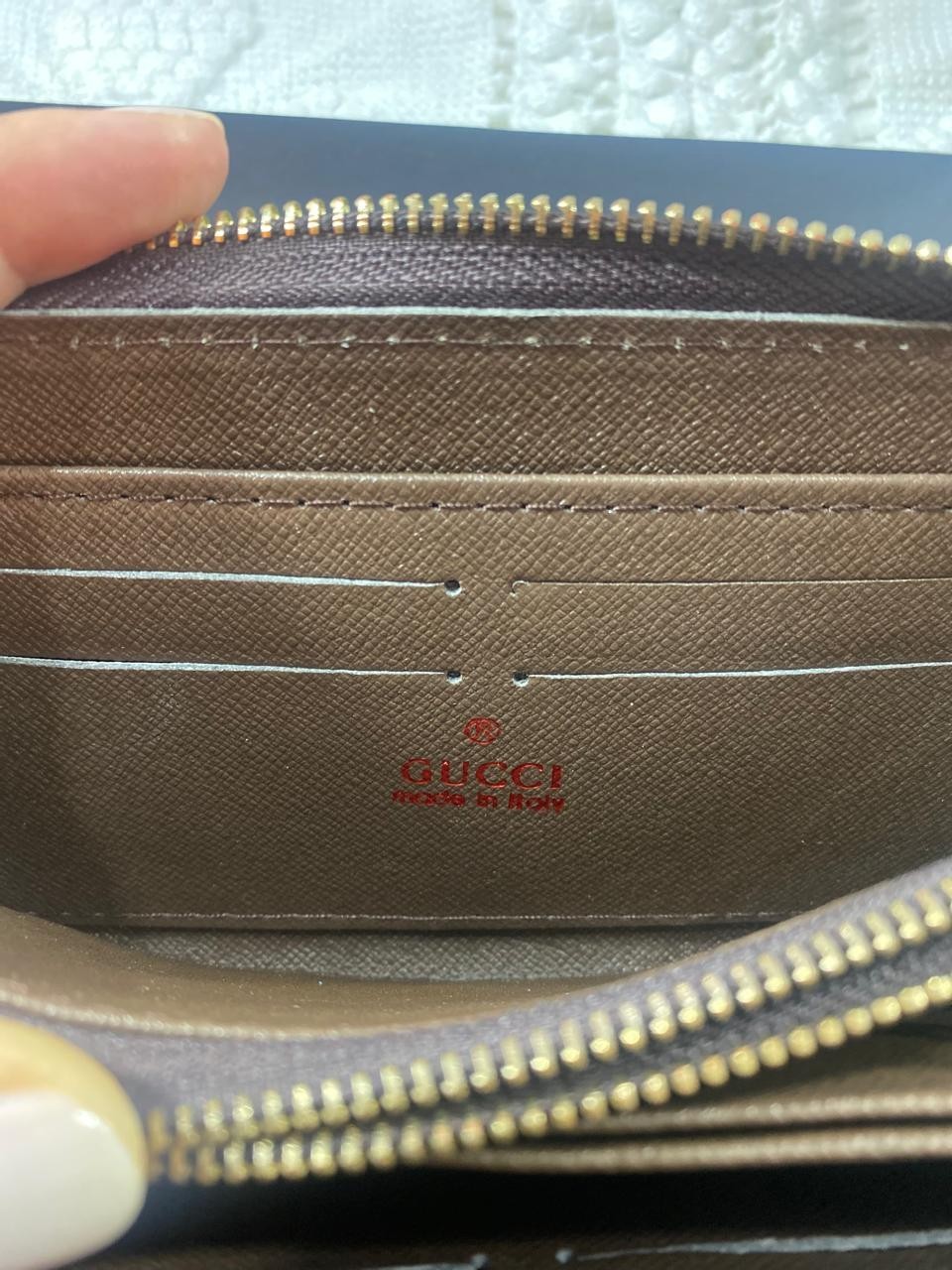 Authentic Gucci GG Supreme Ophidia Long Wallet Zip Around Coin Pocket Unisex