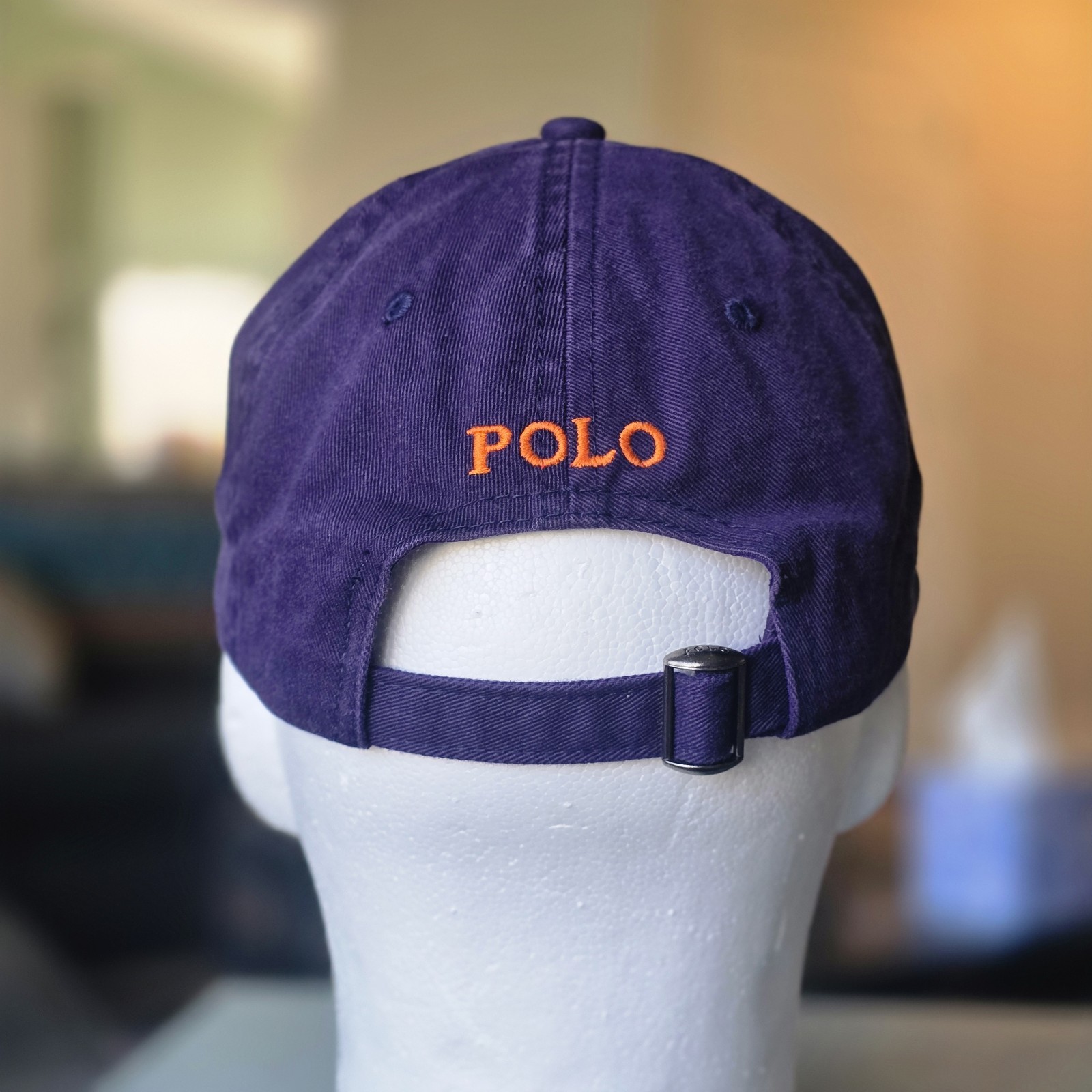 Polo Ralph Lauren Men’s One Size Cotton Chino Adjustable Ball Cap Purple