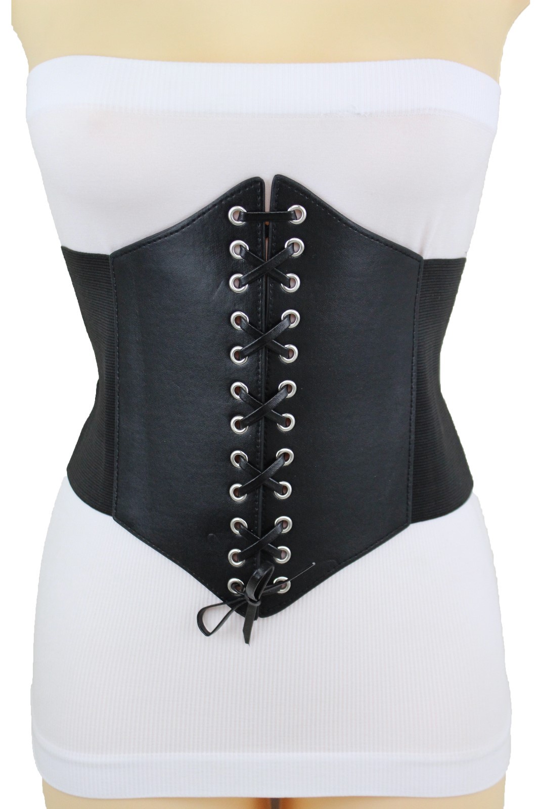 Sexy Women Party Belt Elastic High Waist Tie Extra Wide Waistband Plus M L XL