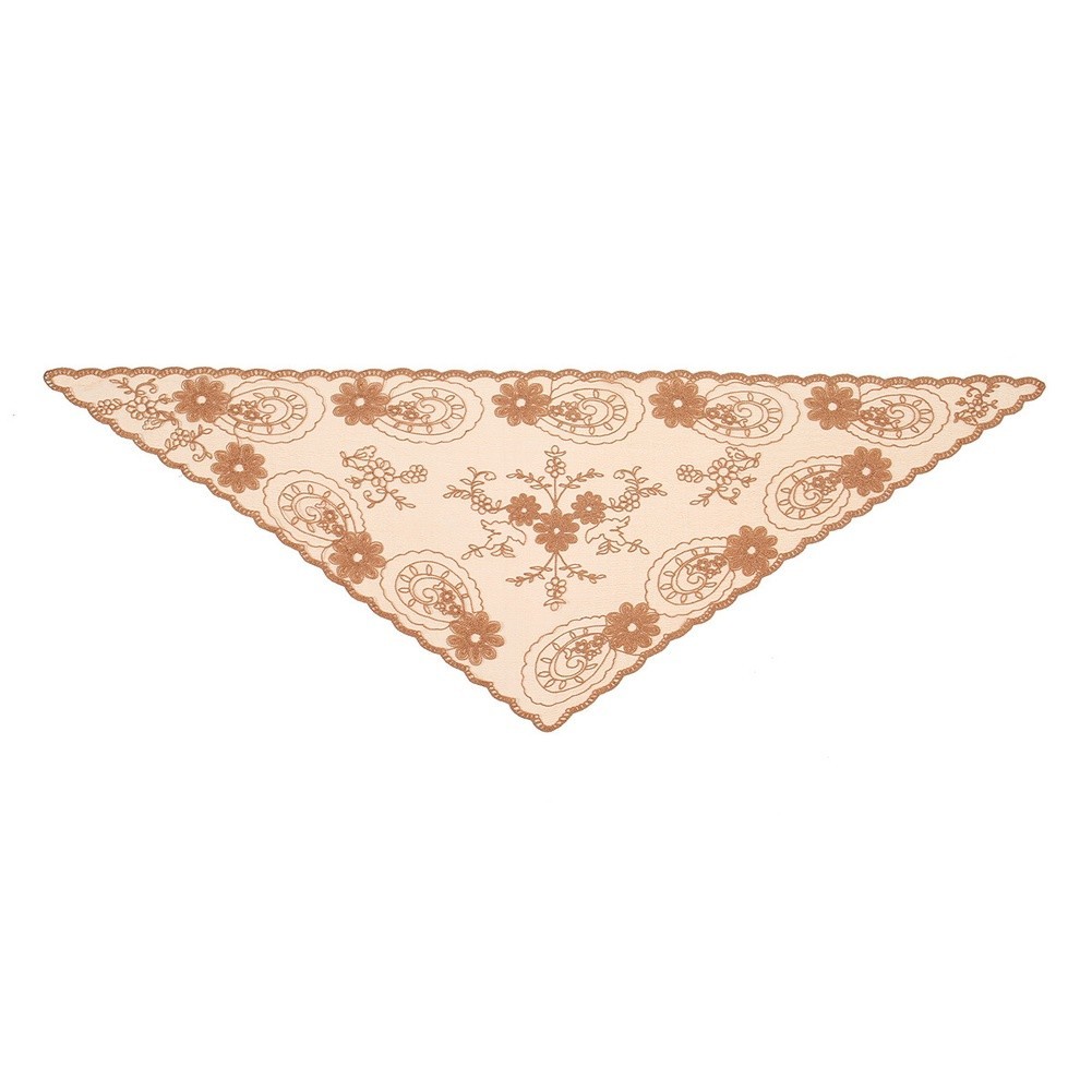 Triangle Lace Embroidered Scarf Shawl Headscarf for Year Round Fashion Use