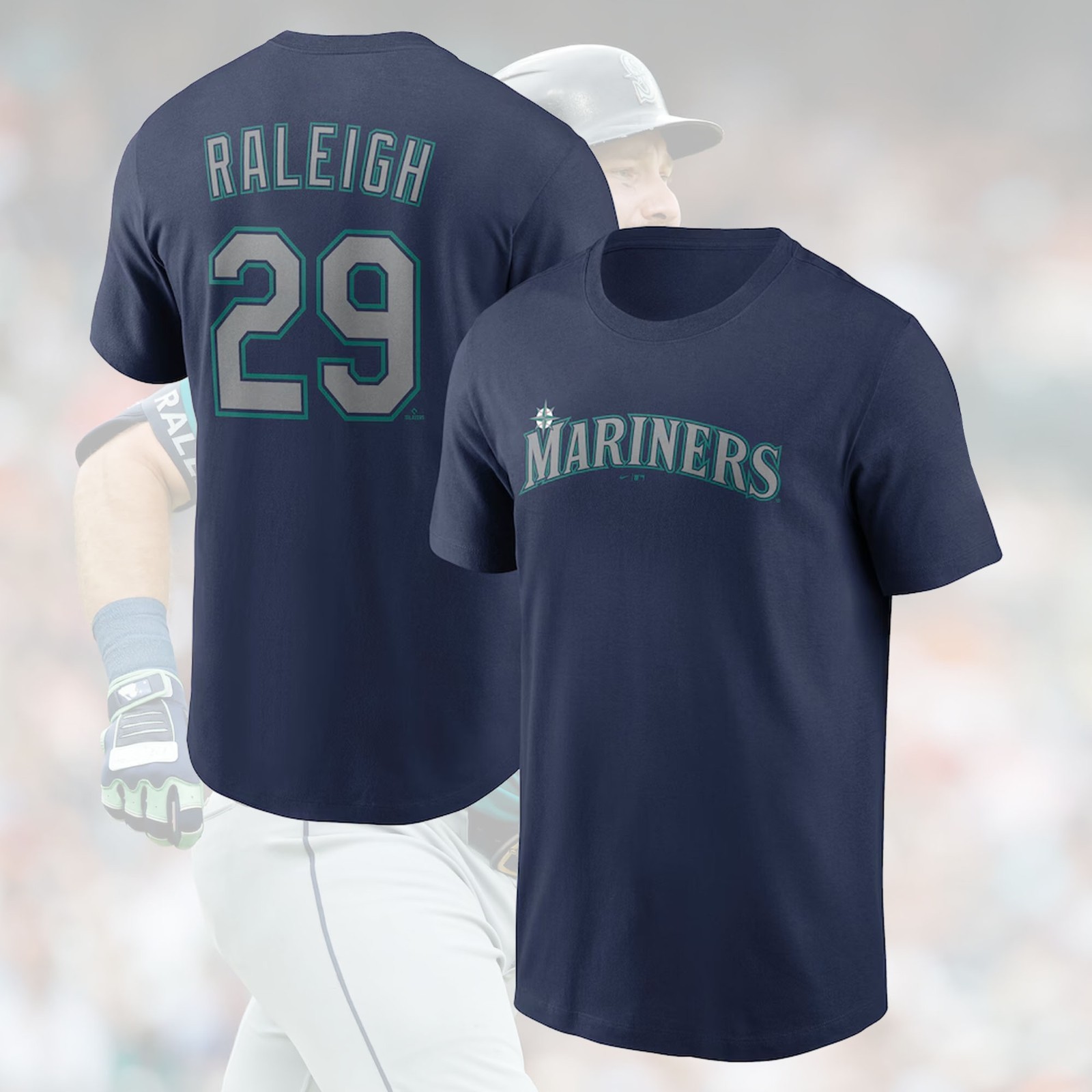 HOT SALE! Cal Raleigh #29 Seattle Mariners 2026 Name & Number Gift For Fans