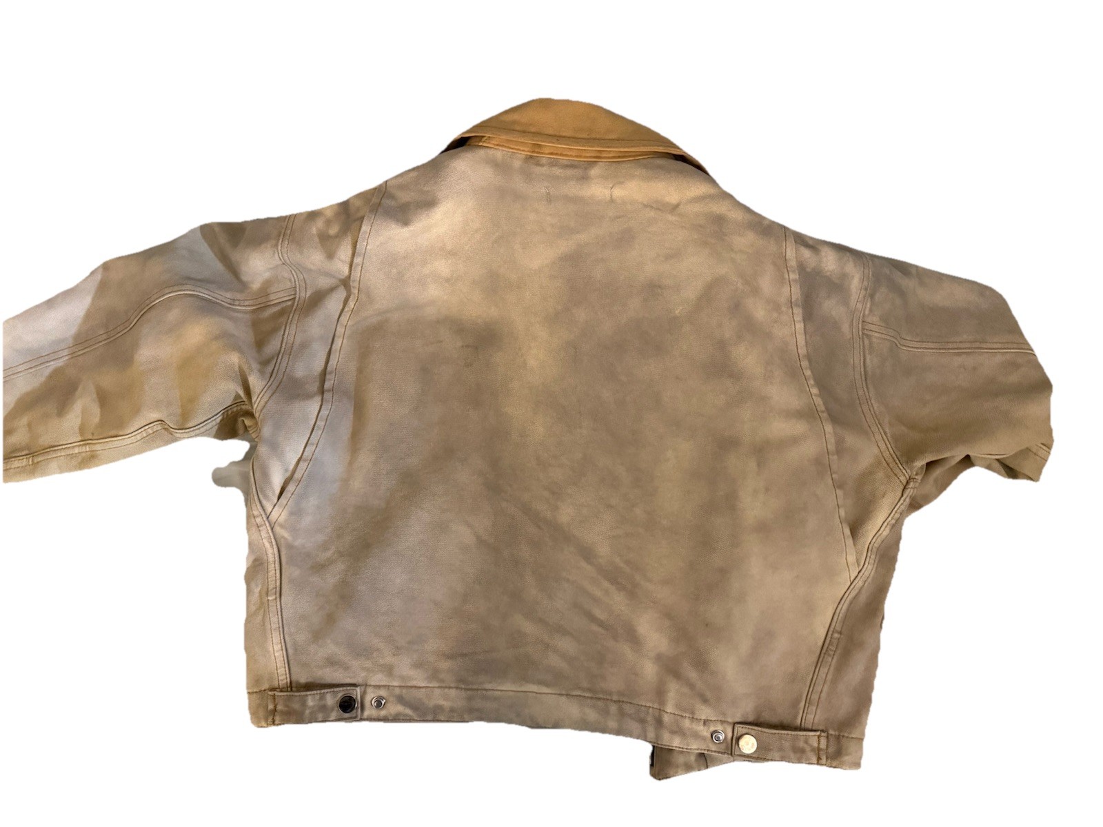 MNML Men’s Workwear Jacket Double Padded Cropped Size Medium Light Brown