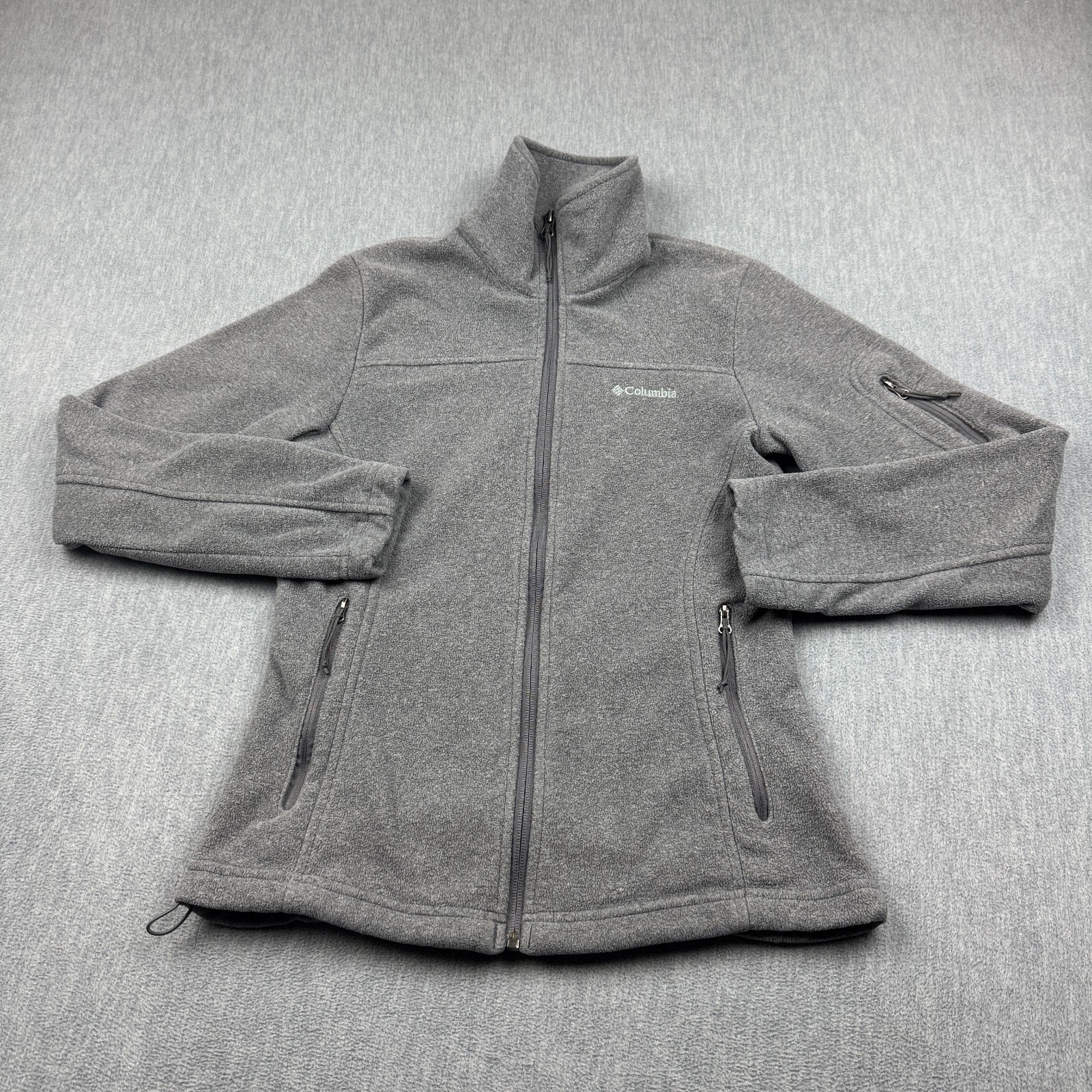 Columbia Jacket Womens XS Gray Fast Trek II Fleece Full Zip Hiking Outdoors