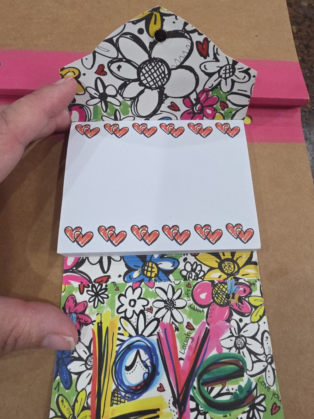 Brighton Logo Pocket Notebook Notes Magnetic Latch Hearts Flowers Love Cute