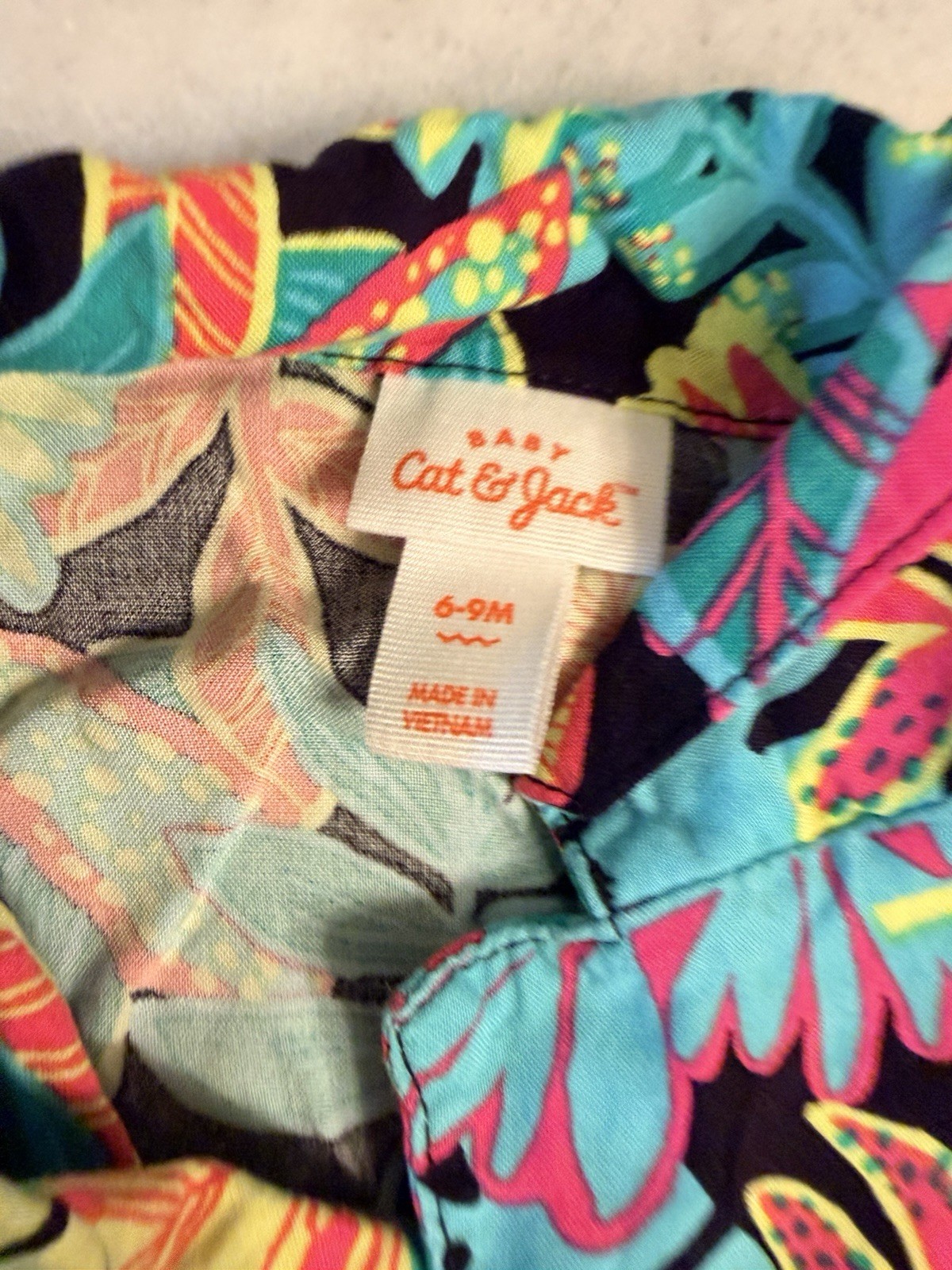 Cat & Jack floral boys set 6-9 Months