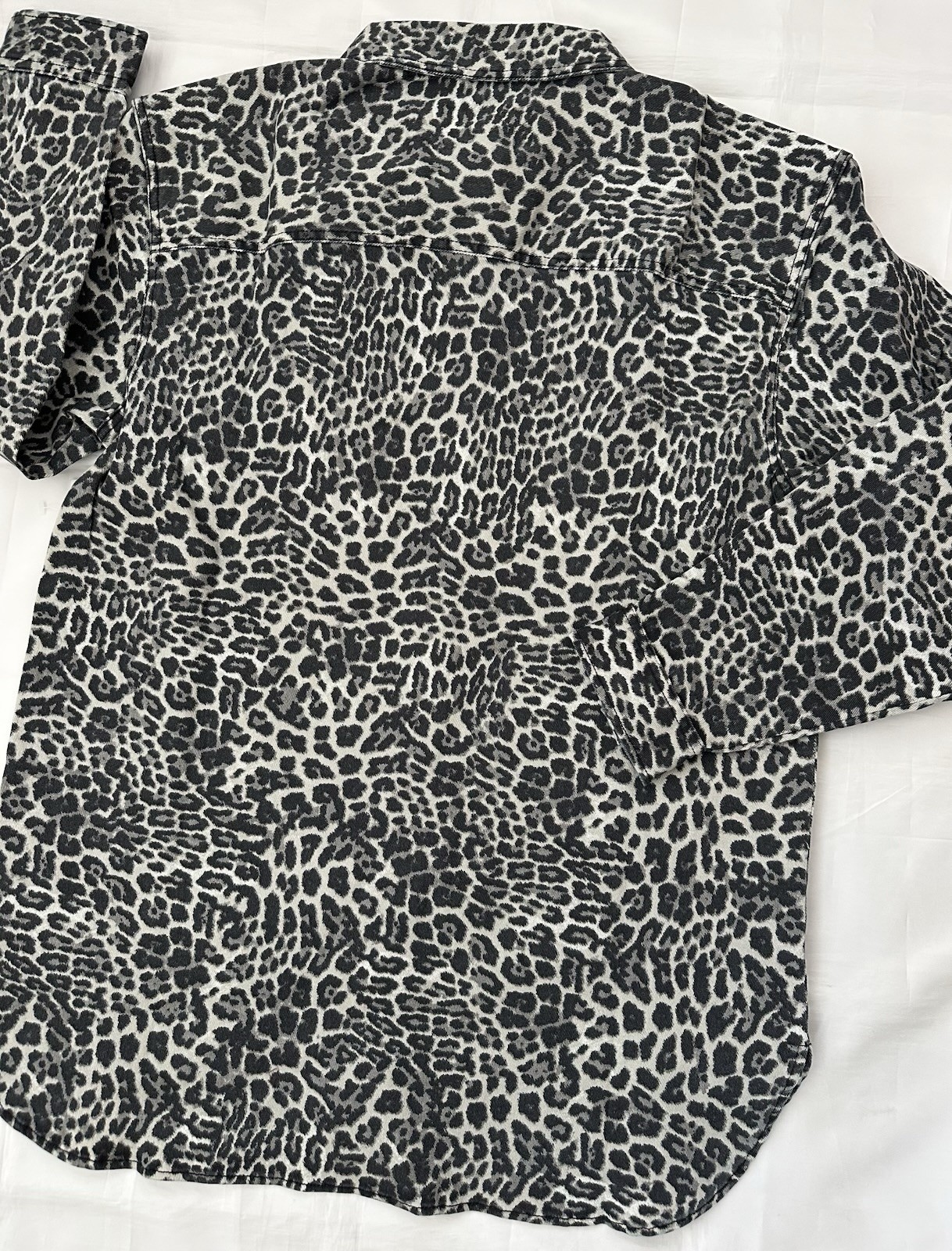 ROBERT RODRIGUEZ ‘SIMONE‘ OVERSIZED BUTTON DOWN SHIRT, LEOPARD, SIZE S, NWT