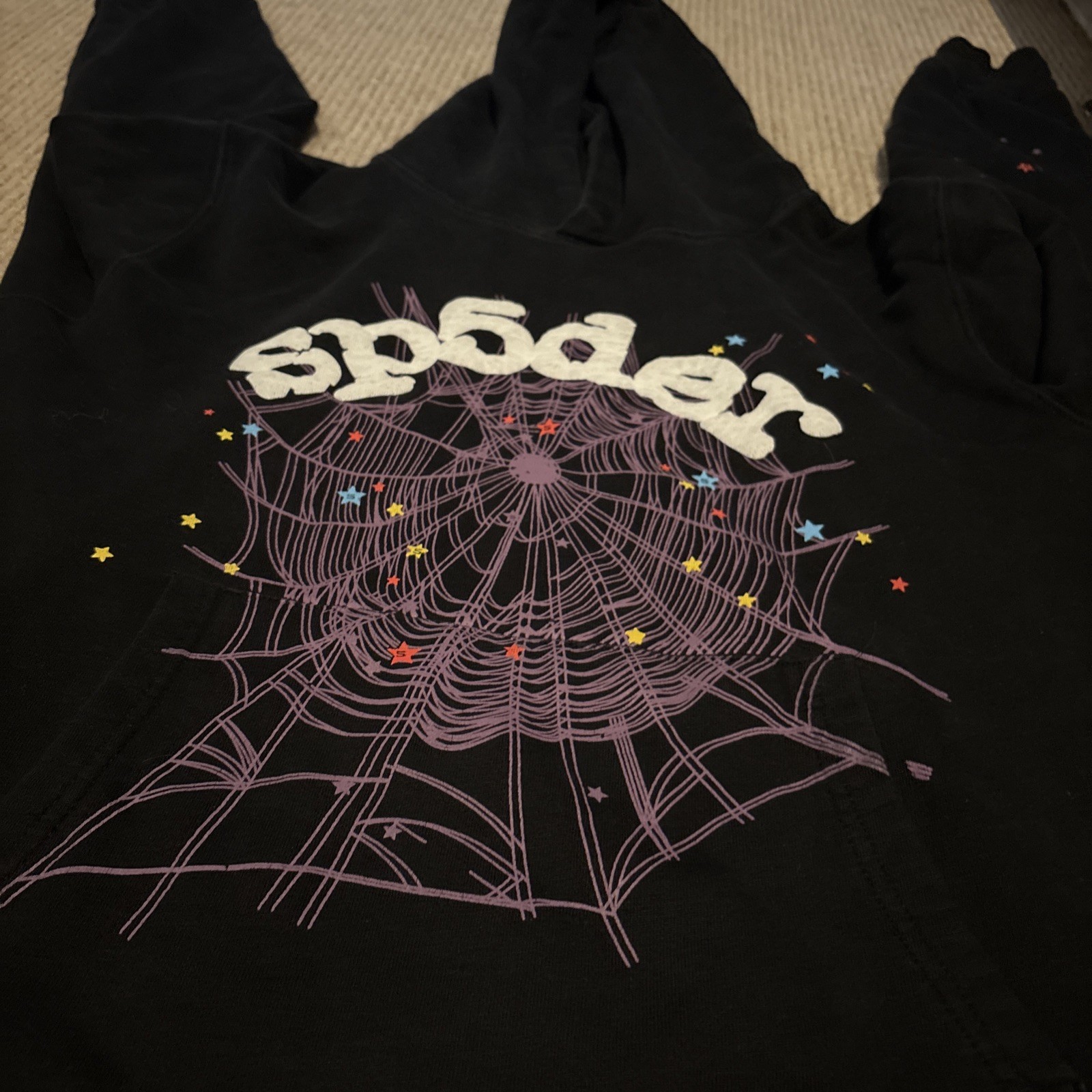 Sp5der Worldwide Young Thug P * Nk V2 Hoodie Sweatshirt Black Pink Size Small