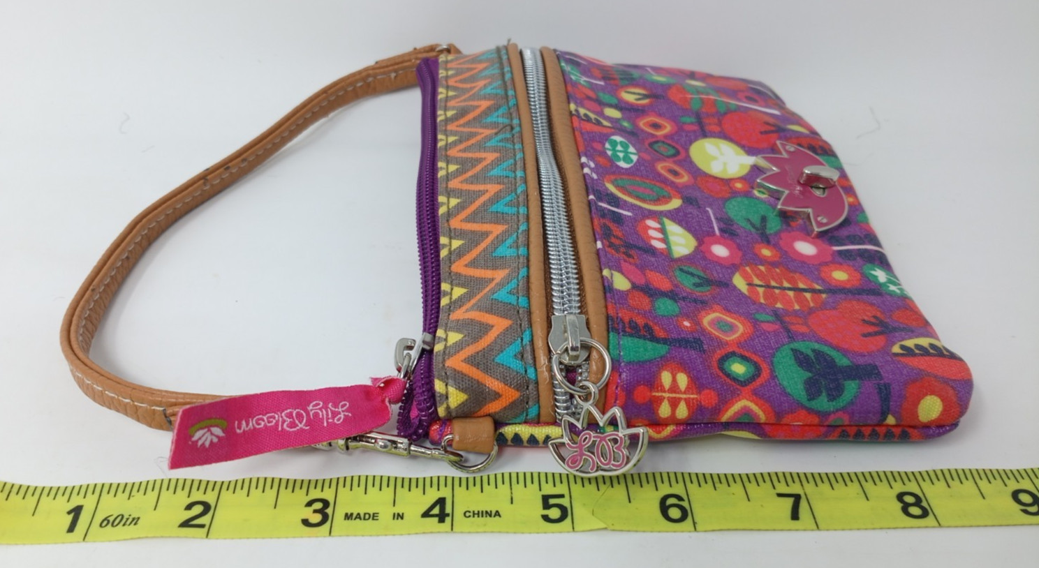 Lily Bloom Floral Wristlet Colorful Eco Friendly