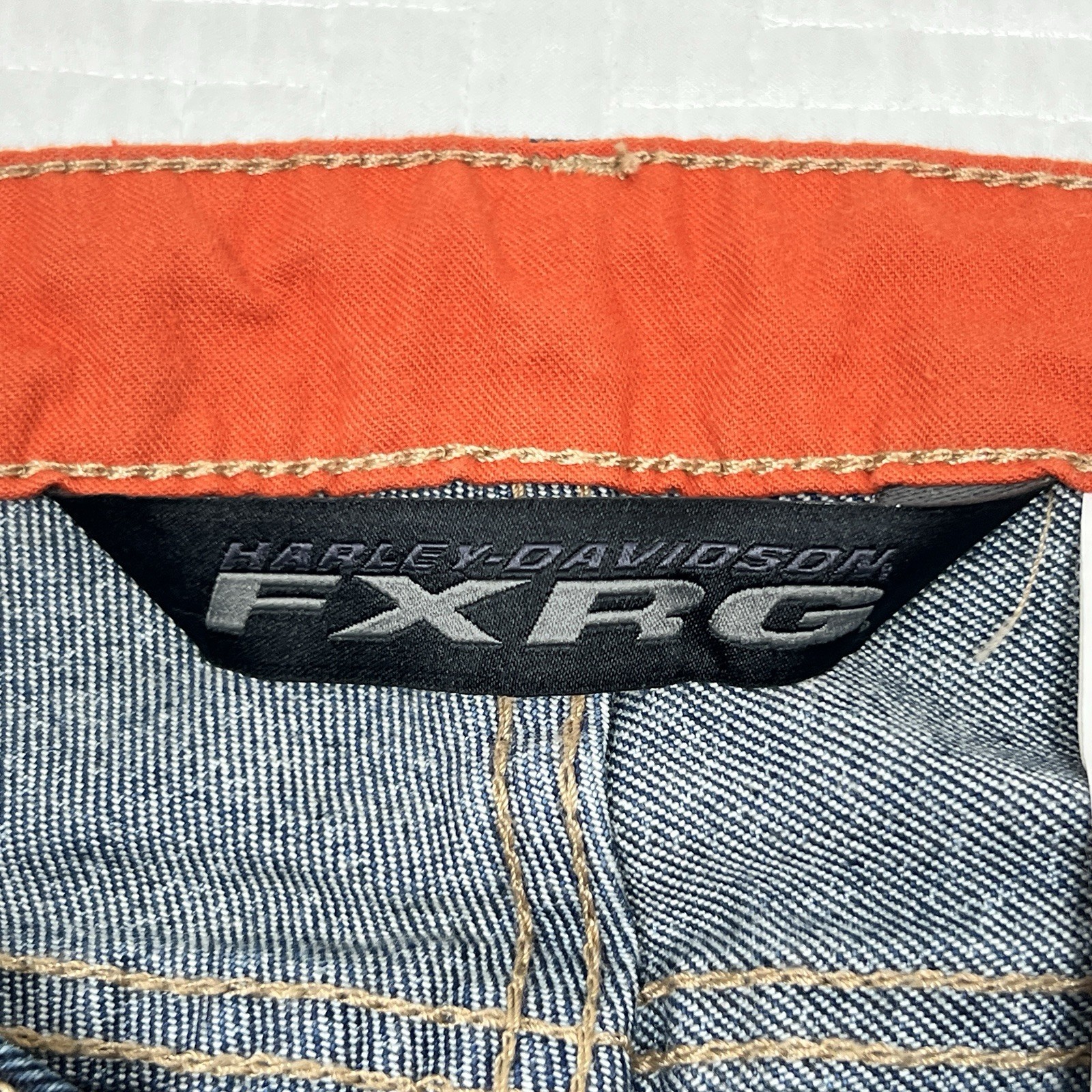 Harley Davidson Womens FXRG Armalith Denim Jeans NWT 28 (30 x 32) 98268-19VW