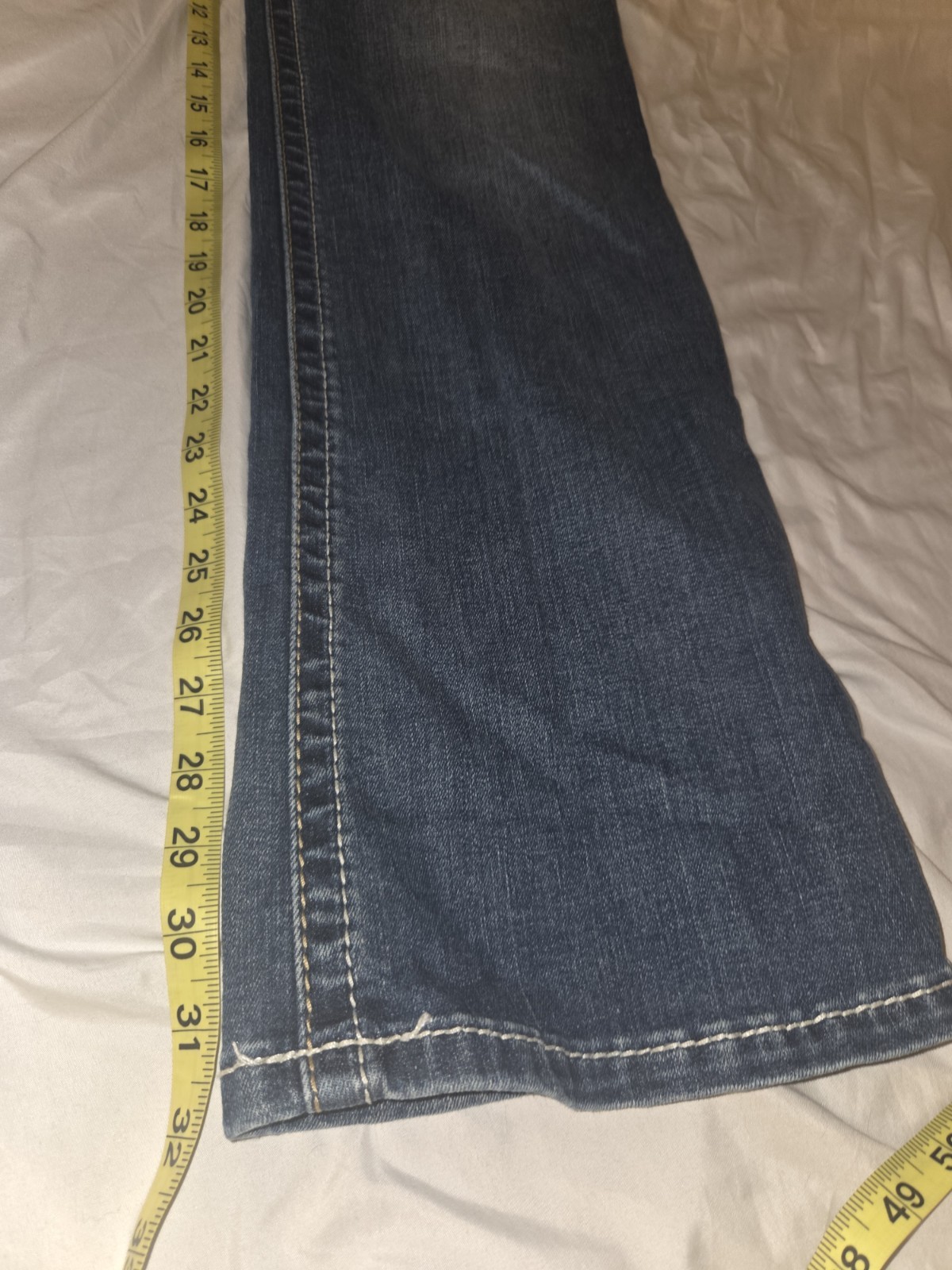 Ariat REAL Denim Womens 32×32 Mid Rise Bootcut Jeans Rainstorm Whipstitch 31R