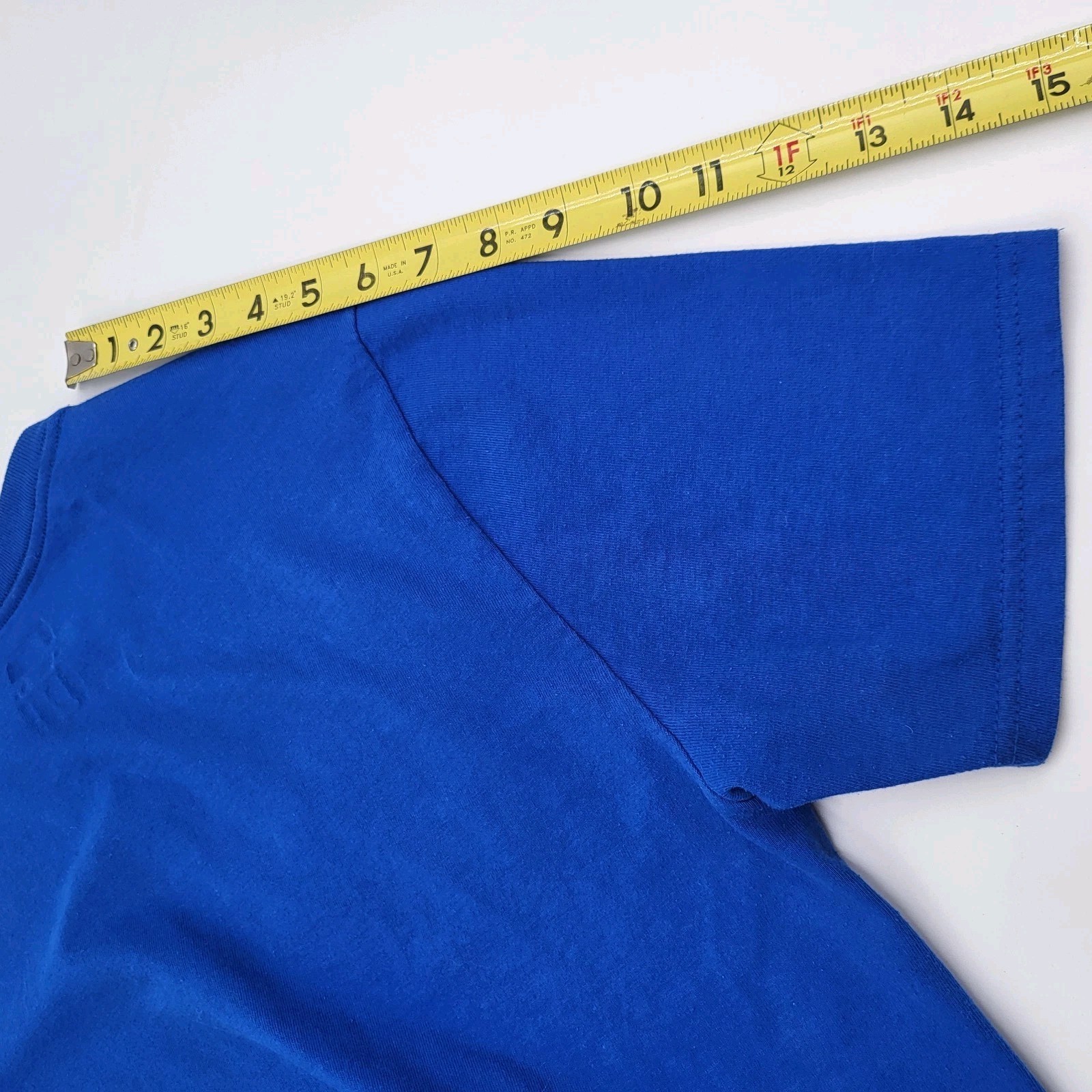 Vintage Russell Jerzees Classic Ringspun Cotton Blue T-Shirt Size Medium