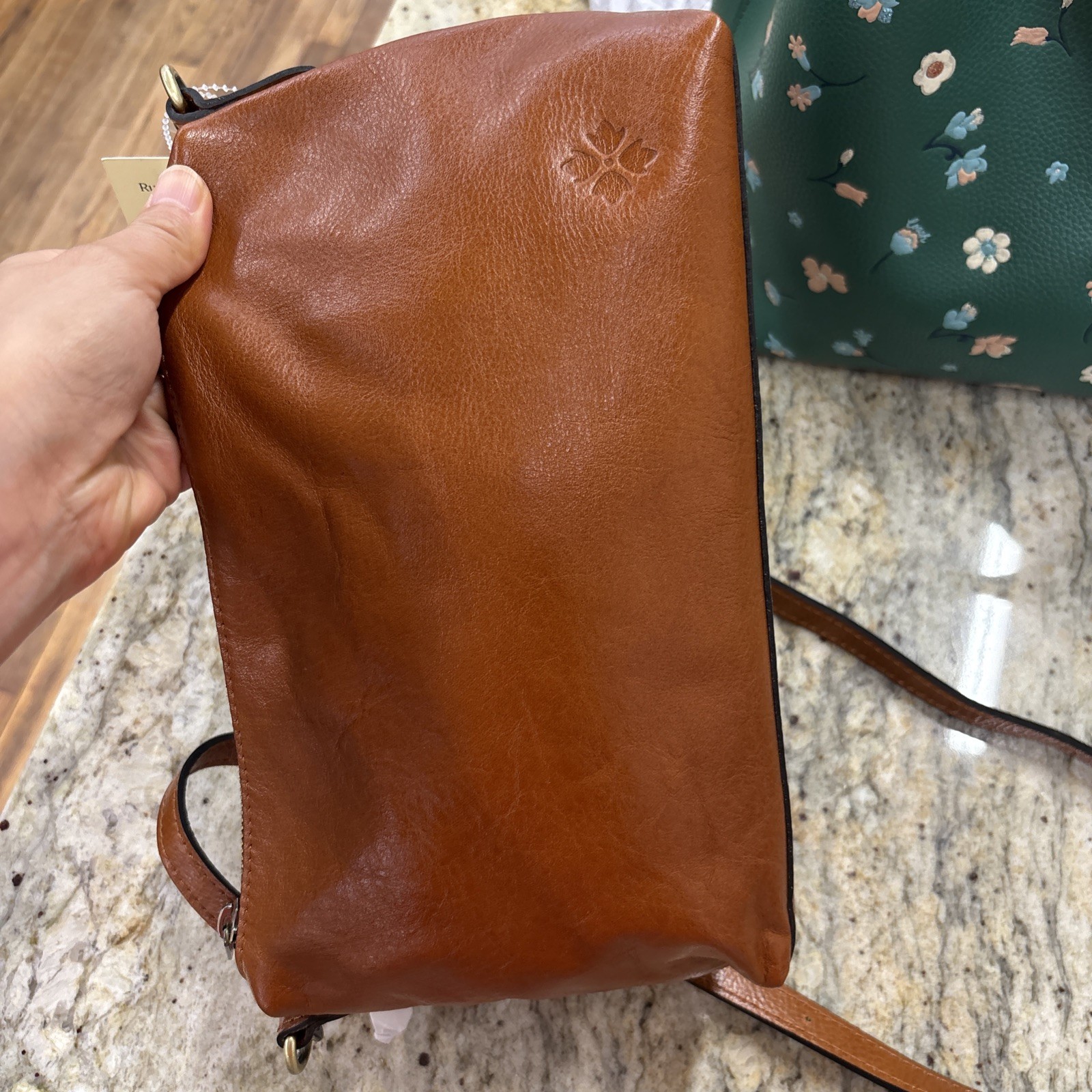 Patricia Nash Kolena Small Leather Slim Shoulder Bag NEW