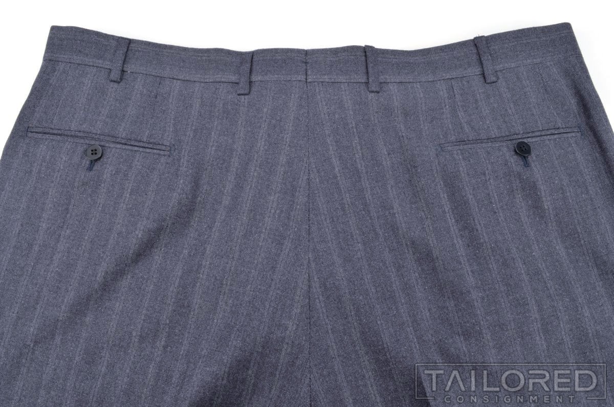 NWT – ISAIA Nuova Base S Blue Striped 150 Wool Jacket Pants SUIT EU 58 / US 46 L