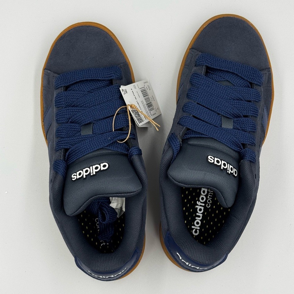 Unisex Adidas Grand Court Alpha Youth Sneakers Navy Gum Size 4