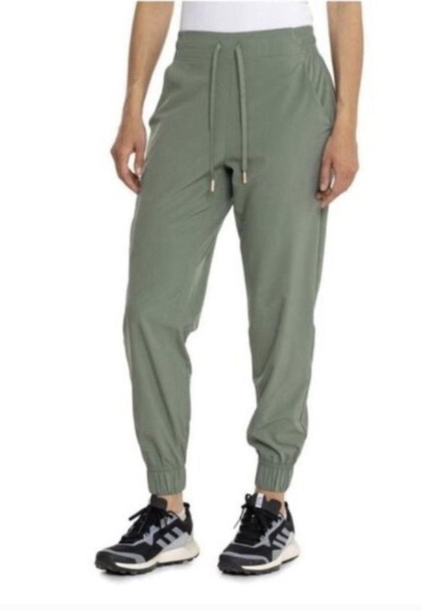 Eddie Bauer Performance Jogger Womens Size Med Agave Green Lightweight Athletic