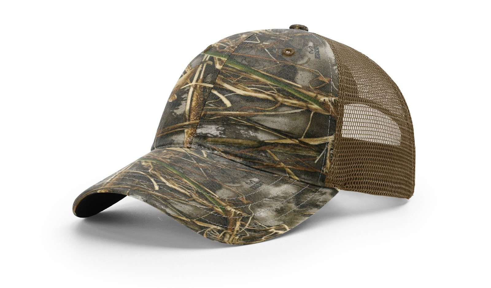 Richardson 111P Snapback Hat Garment Washed Printed Trucker Cap