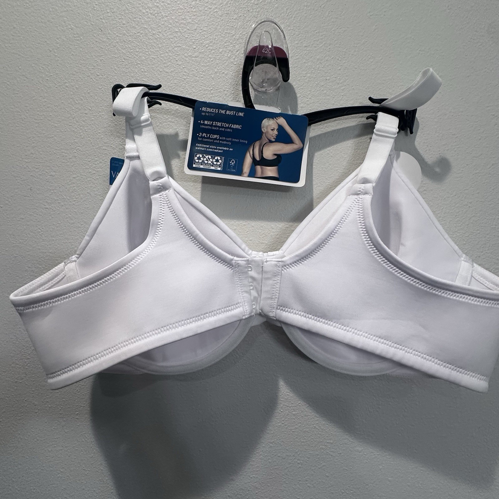 Vanity Fair Radiant Collection Women’s Full Figure Underwire Bra Size 42C