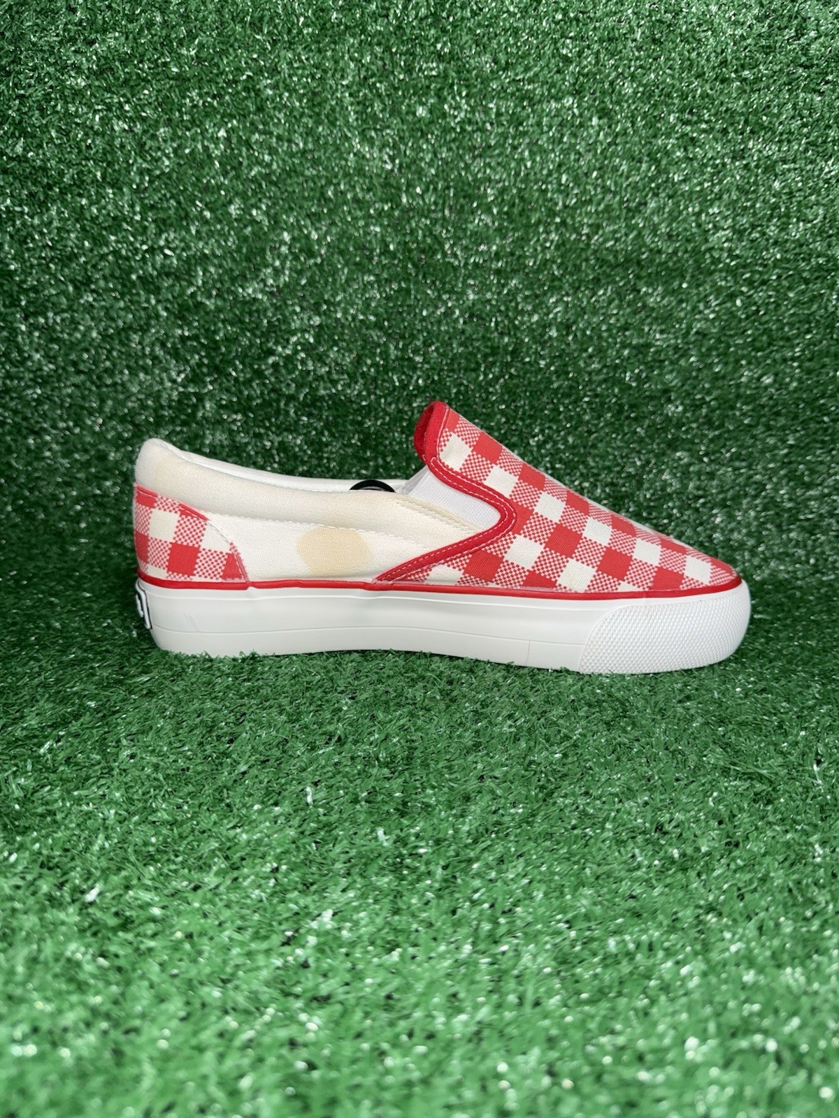 Vintage MUDD Y2K Checkerboard Low Top Slip On POPPY Vans Style Shoe Women Size 9