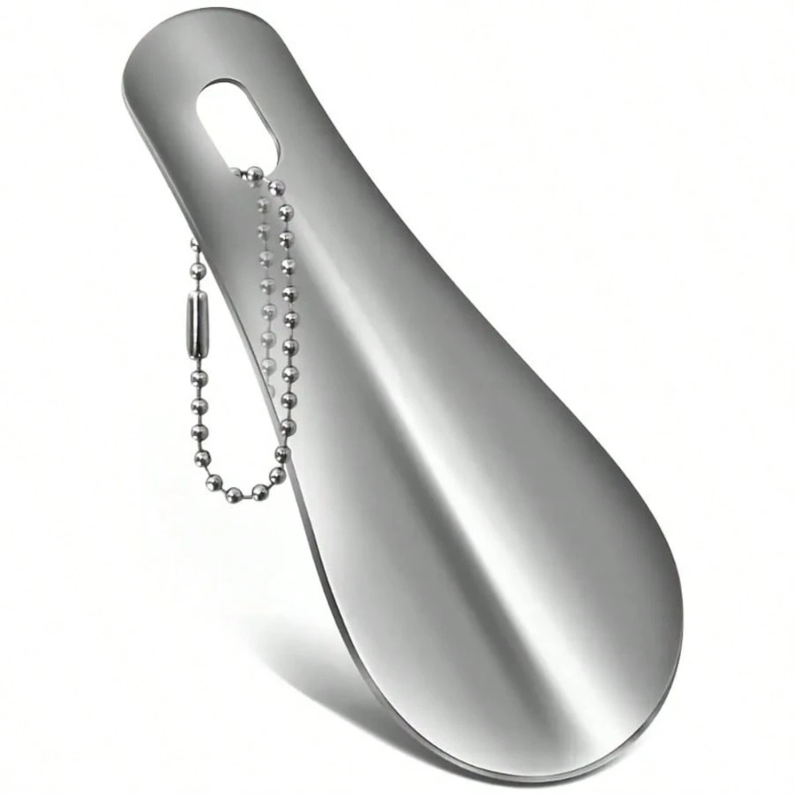 Portable Metal Shoe Horn Lifter Mini Stainless Steel Boot Puller Spoon For Help