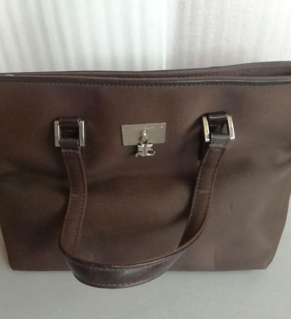 Courreges Handbag Brown 10.6 inch