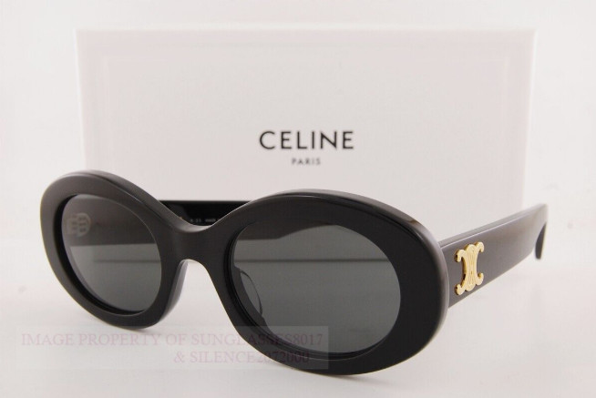 Brand New CELINE Sunglasses CL 40194U 01A Black-Gold/Dark Gray For Women