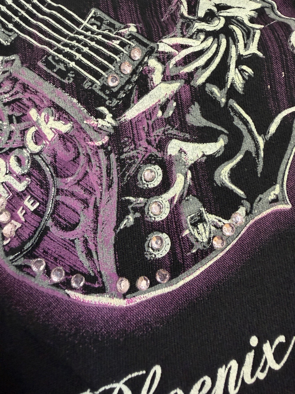 Hard Rock Cafe Phoenix “Rockin’ The Planet” Black Long Sleeve Shirt 2XL