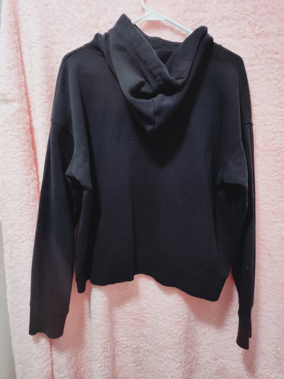 Xersion Men’s Black Pullover Hoodie XL Fleece Drawstring Cotton/Poly Blend