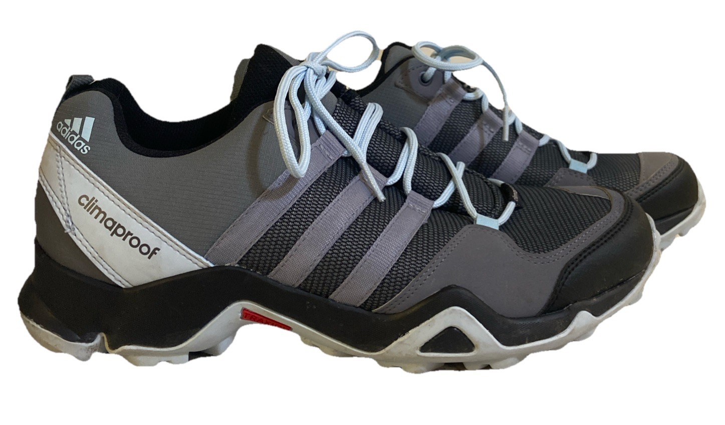 Adidas AX2S Low Top Women Hiking Shoes Gray Blue Size 9