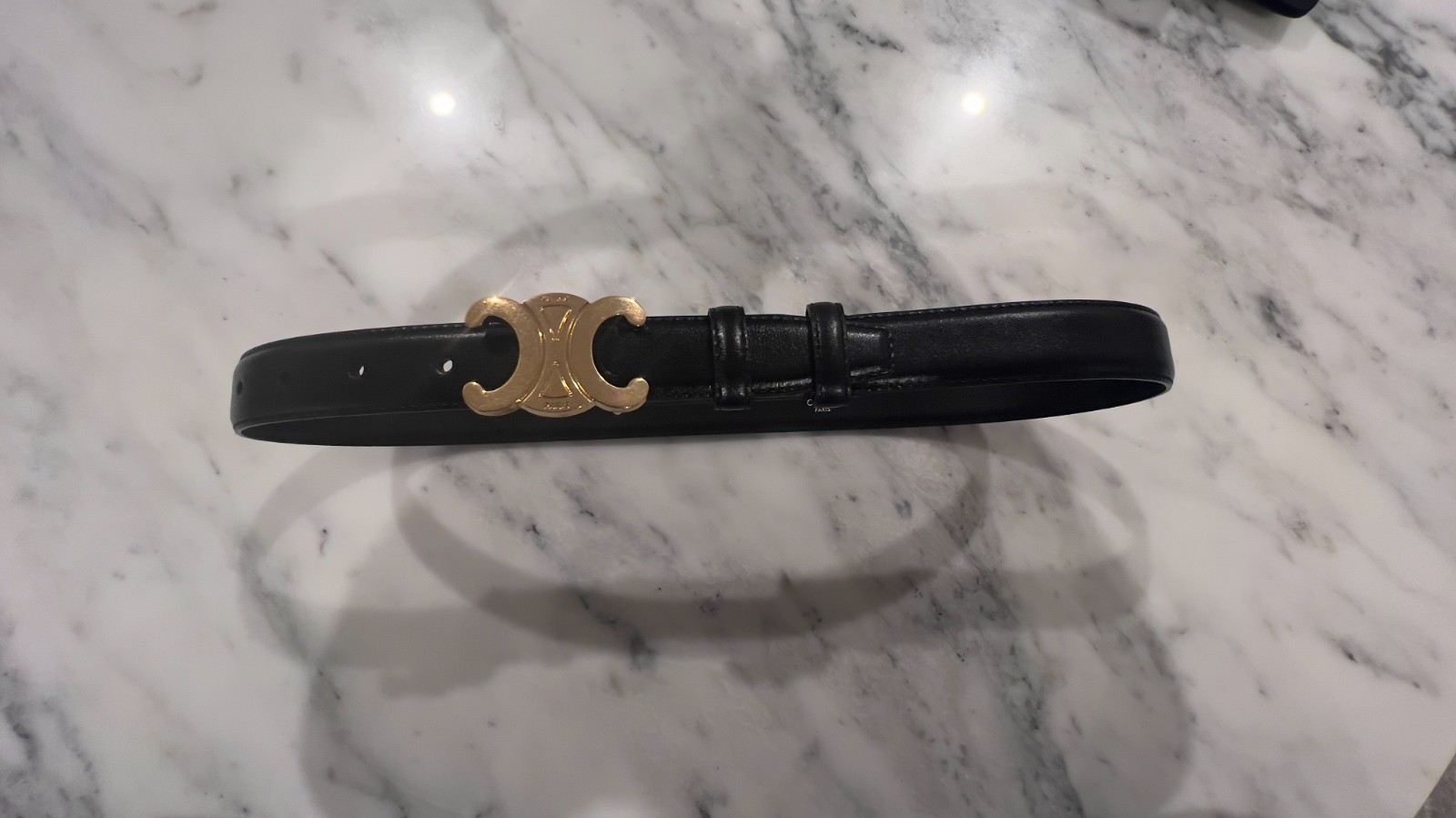 Celine Medium Triomphe Belt Size 75cm