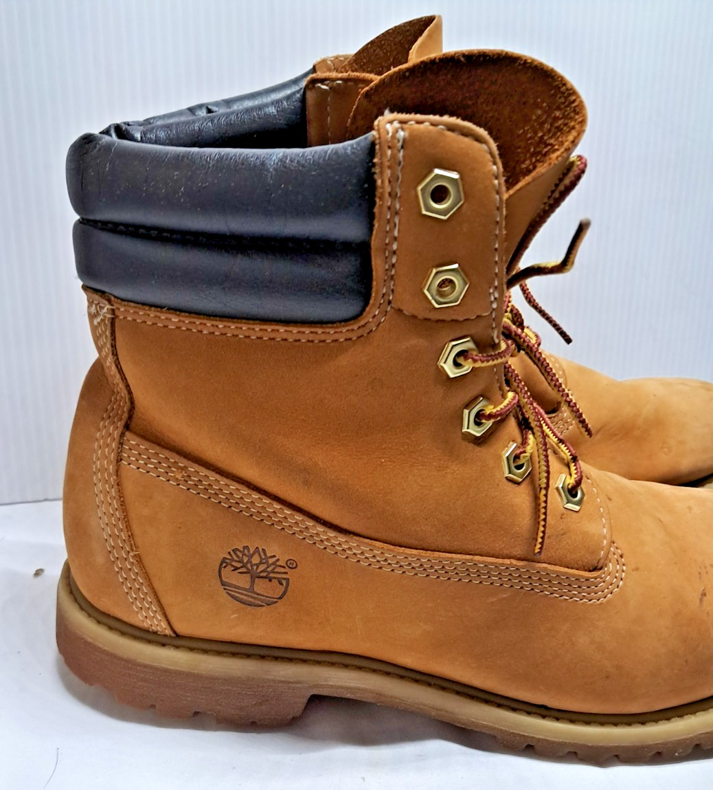 Timberland Waterville Nubuck Wheat Boots Double Collar Women’s Size 10 m