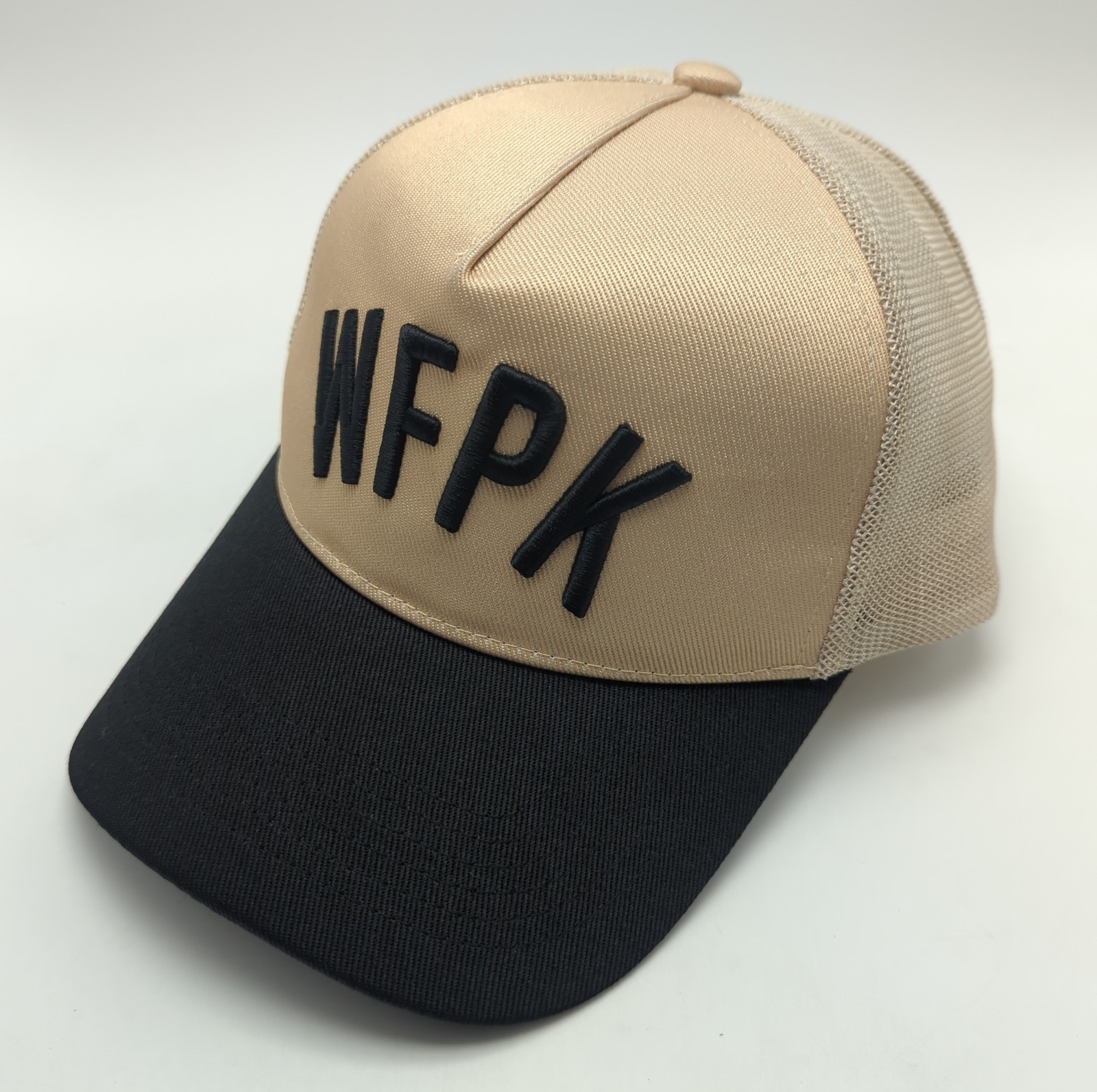 WOLFpak hat beige and black adjustable snapback cap WFPK
