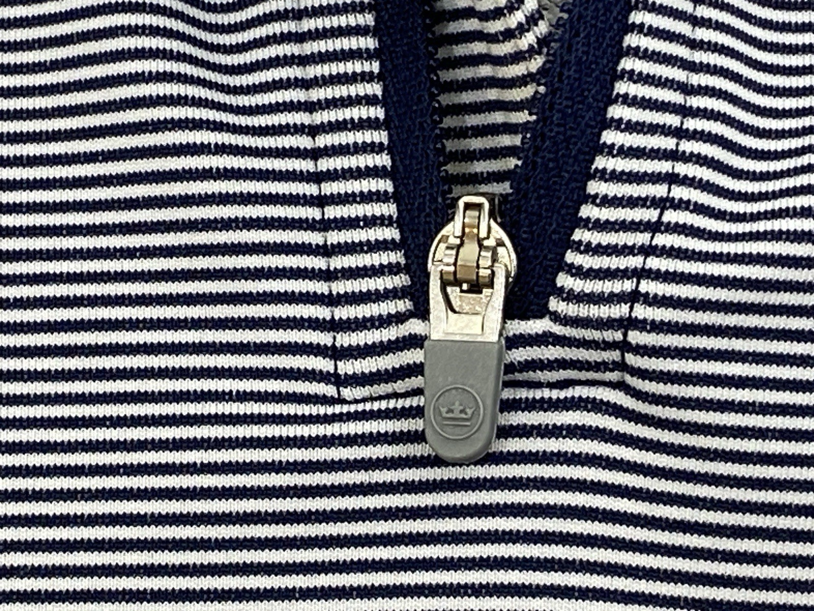 Peter Millar Perth Sugar Stripe Performance Folds Of Honor 1/4 Zip Jacket XL