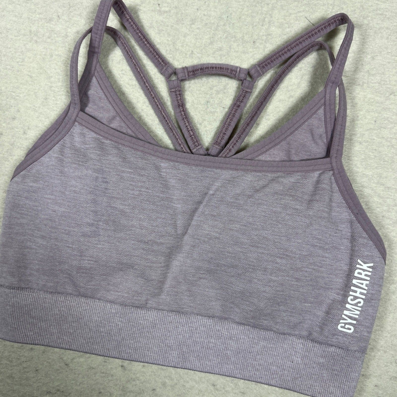 Gymshark Sports Bra Womens Small Purple Strappy Crossback Removable Pads