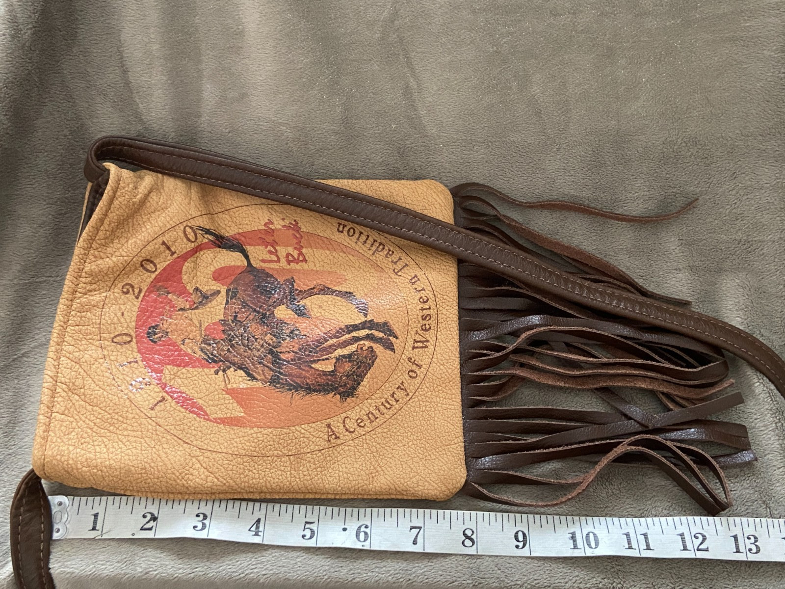 Pendleton LET ‘ER BUCK Rodeo ROUND UP ~ 100 Year Anniversary 2010 Leather PURSE