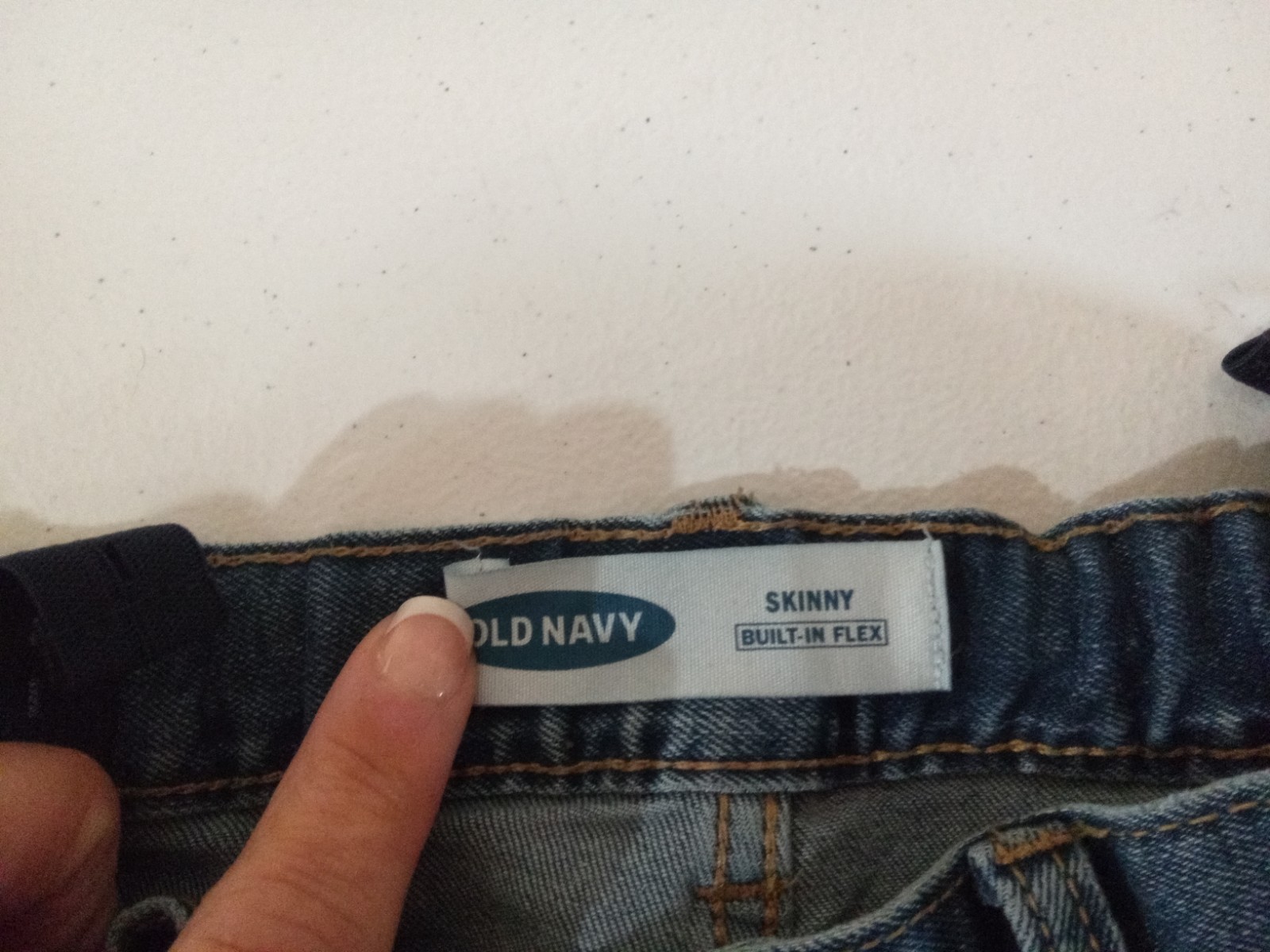 EUC Old Navy Kids Blue Jeans Boys Denim Pants Size 12 Button Zip Fly Skinny Flex