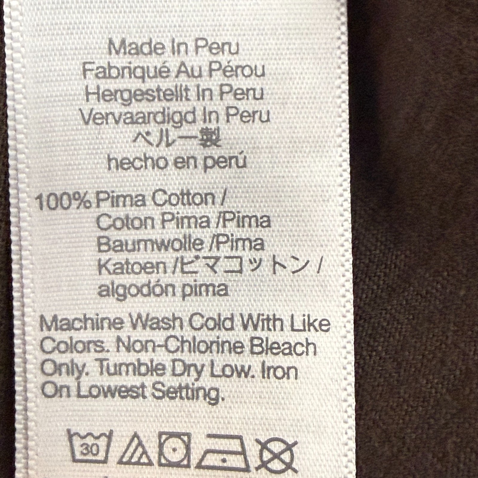 MADEWELL The Easy Crop Crew Tee Soft Slub XS Roasted Chicory Pima Cotton NWT B98