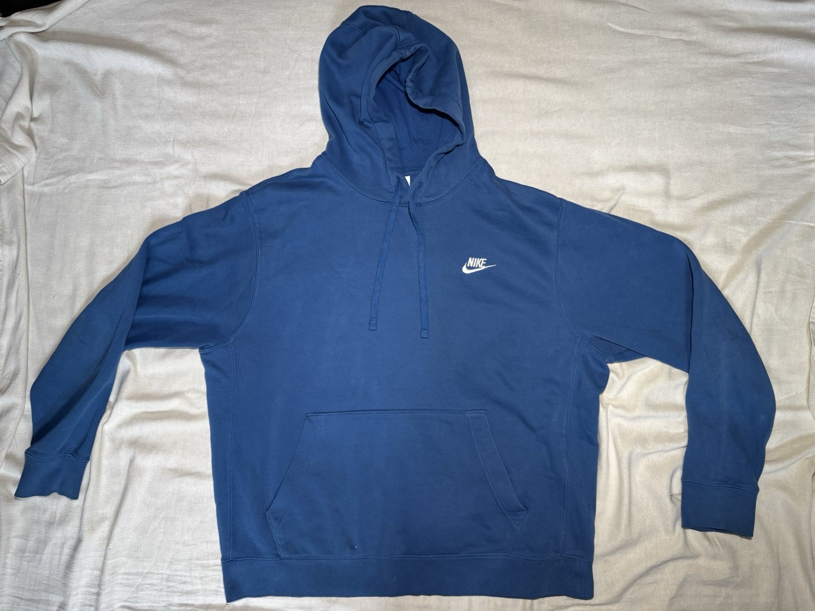 Nike Sportswear Club Fleece Pullover Hoodie Royal Blue Size L