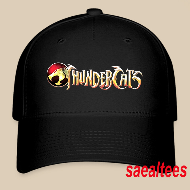 Thundercats Cartoon TV Show Logo Printed Black Hat Baseball Cap Size S/M & L/XL