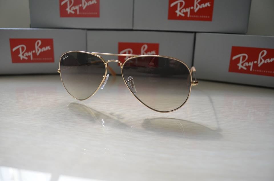 Sunglasses Aviator 3025 001/32 Light GRAY Gradient Lenses- Ray Ban Standard Size