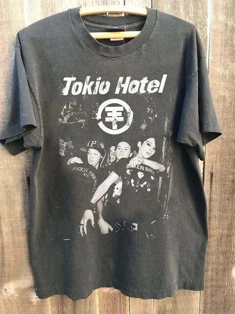 90s Rare Tokio Hotel Signatures charcoal Classic T shirt Men Women S-5XL S6617