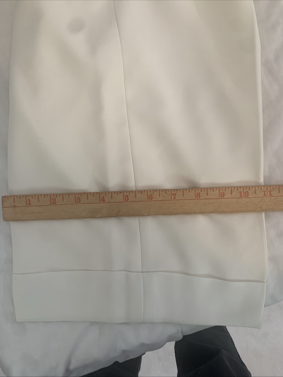 LRL Black Label Wide Leg Trouser Pants Women Size 16 Winter Cream Inseam 29.5 in