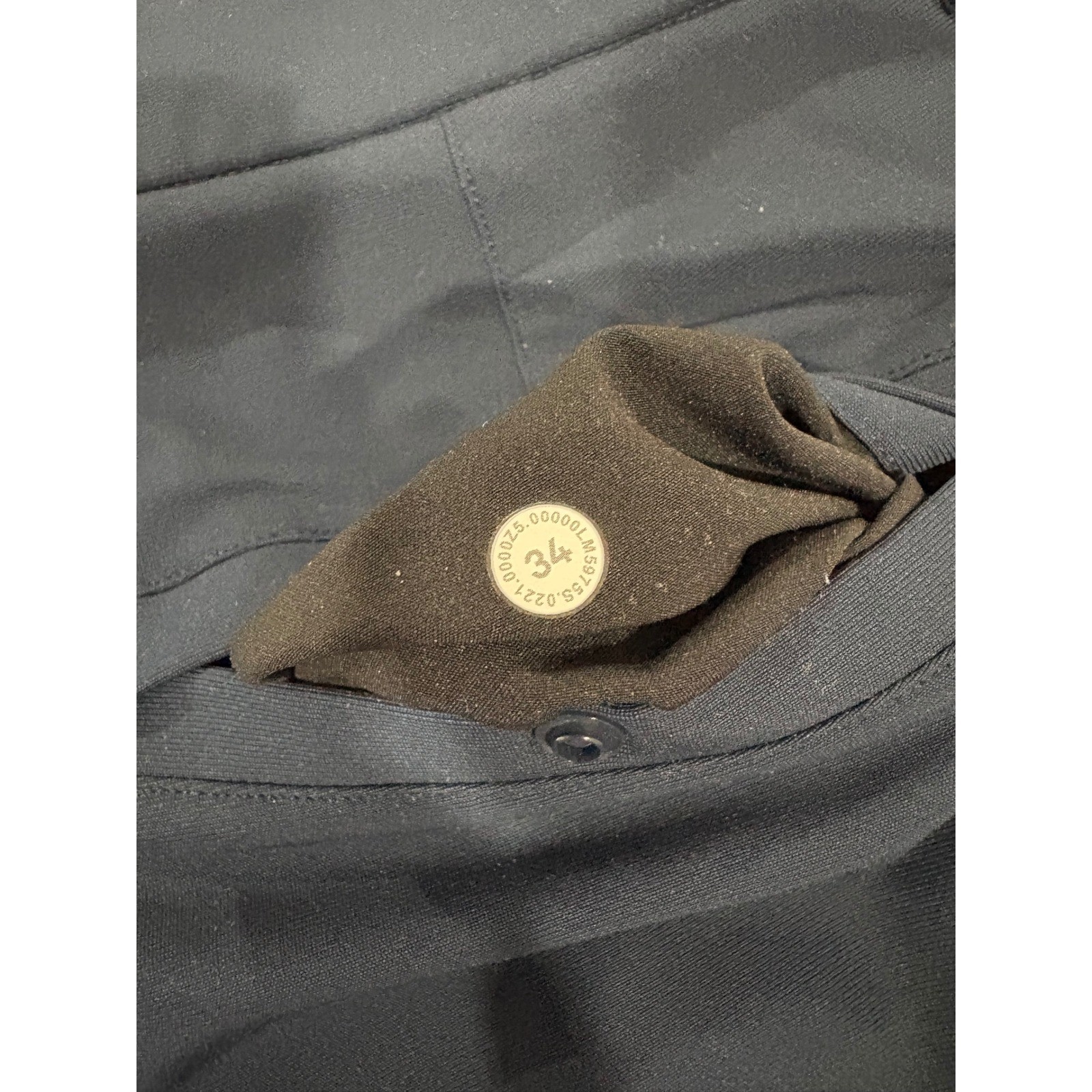 Lululemon Men’s Commission Pant Slim Warpstreme 27.5″ True Navy ABC Tapered 34
