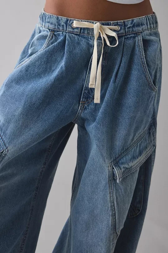 BDG-BDG Station Cocoon Baggy Barrel Leg Cargo Jeans