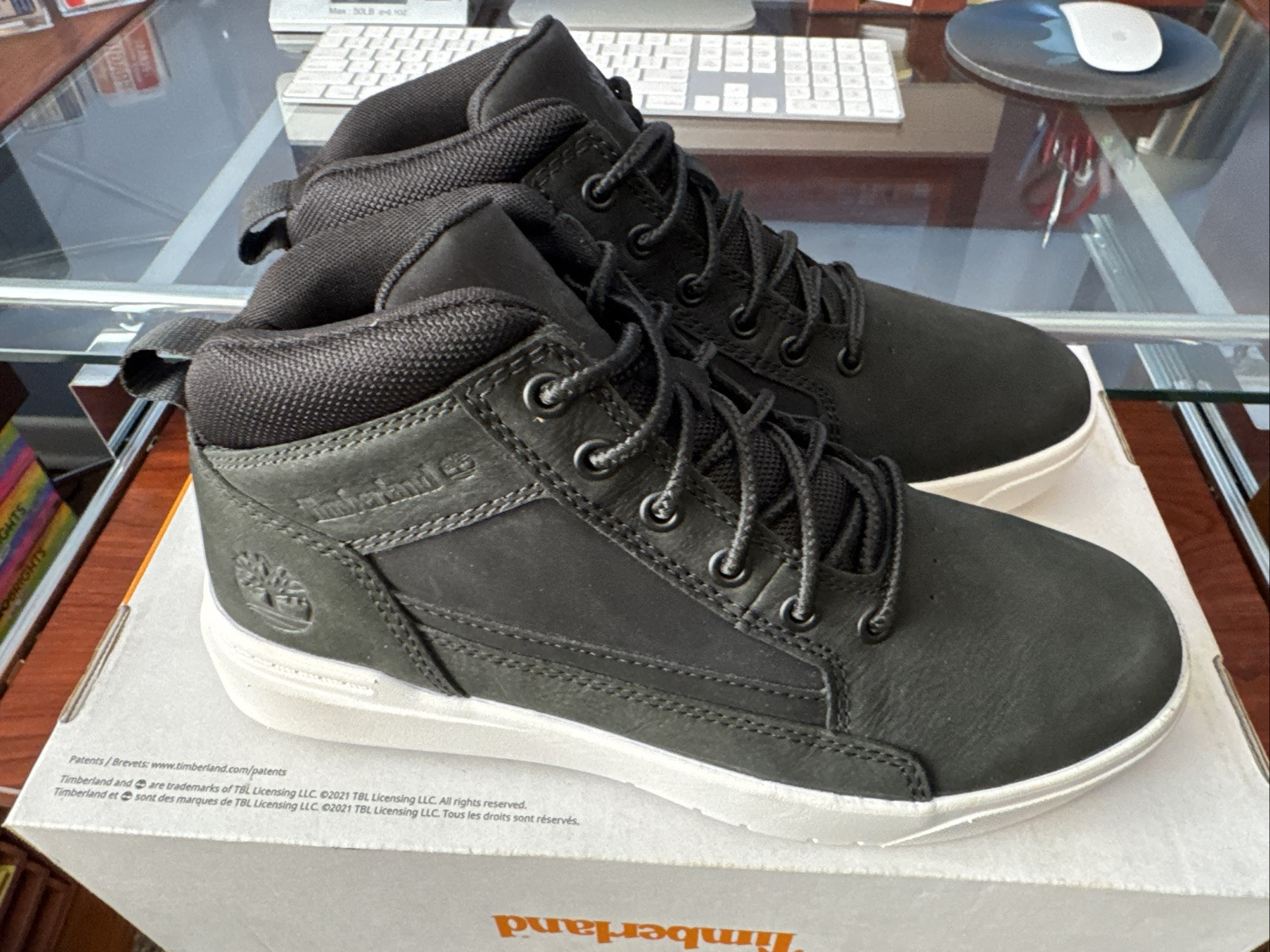 Timberland Men’s Allston Sneaker Mid Black Nubuck (TBOA69V5W05)
