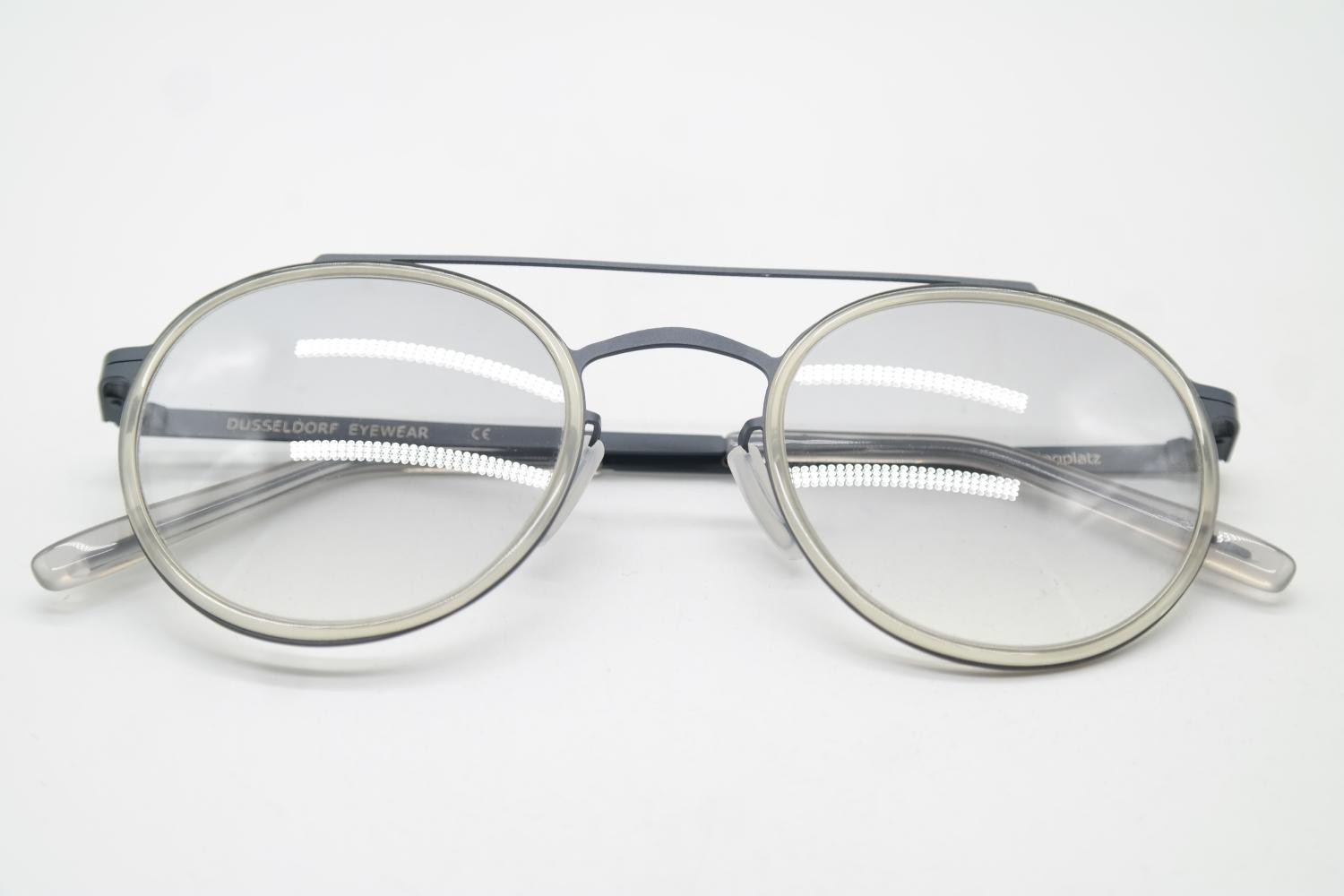 Sunglasses Düsseldorf Eyewear Lessingplatz Grey Transparent Oval