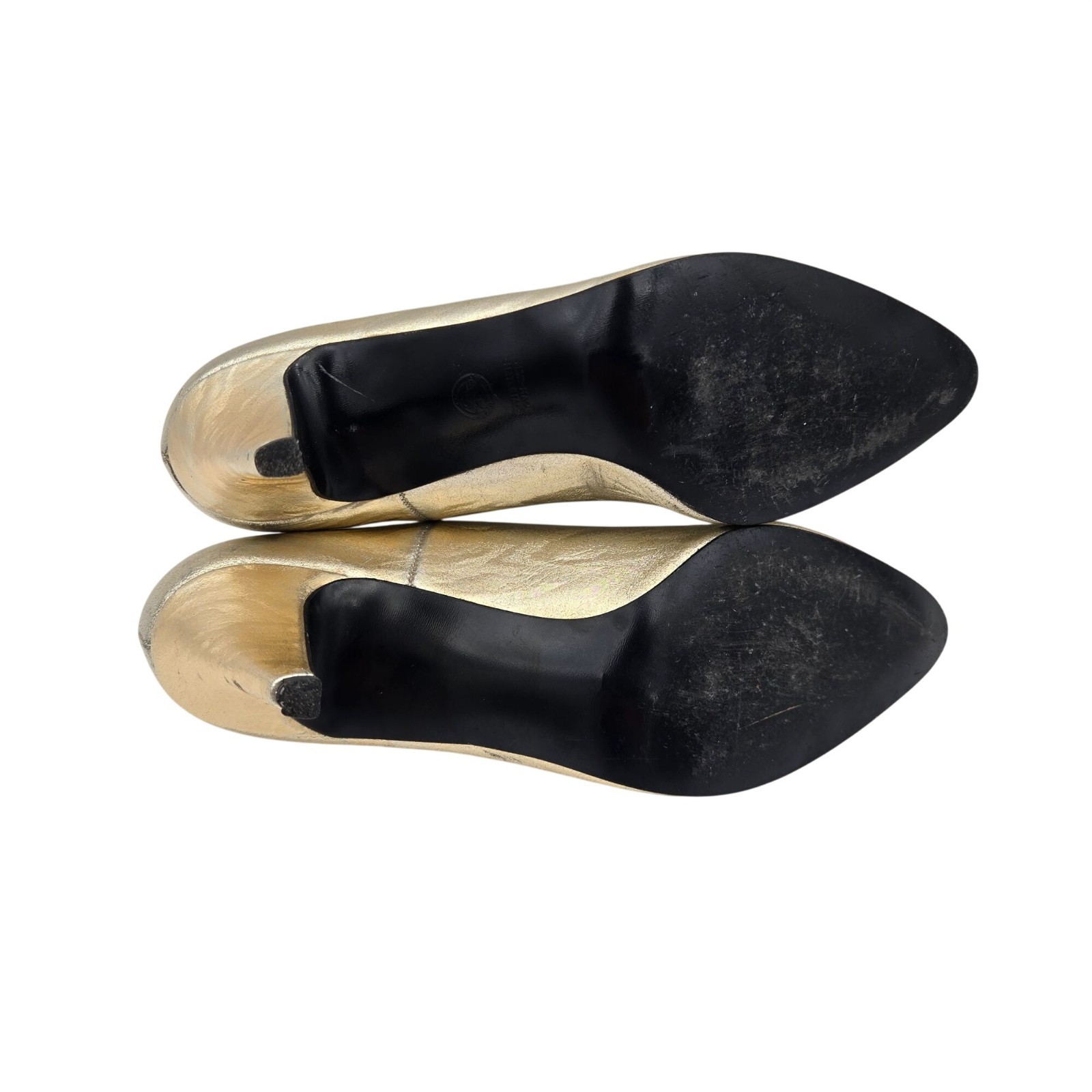 LifeStride NightLife Gold Pointy Toe Pumps Heels Size 8 Man-Made Material