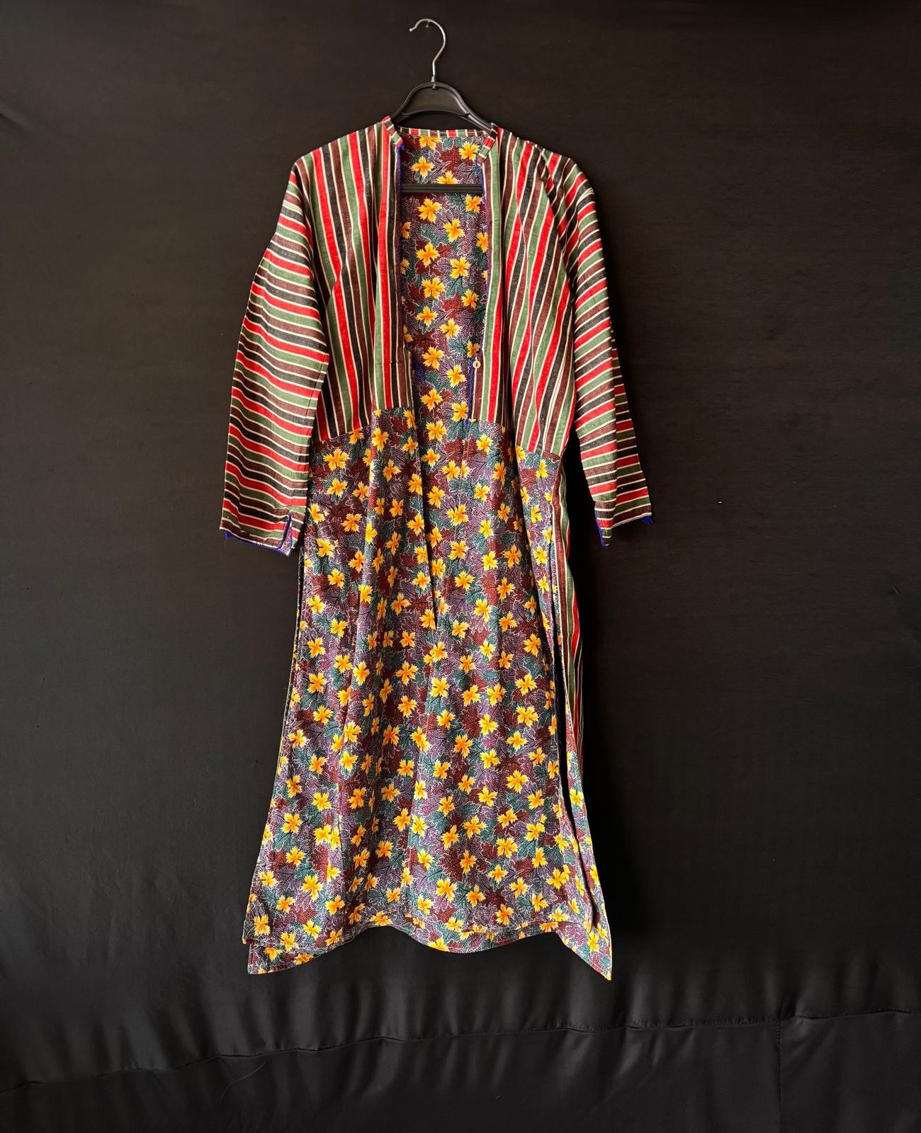 Antique Ottoman Silk Turkish Costume, Anatolian Three-Skirted Dress, Anatolian