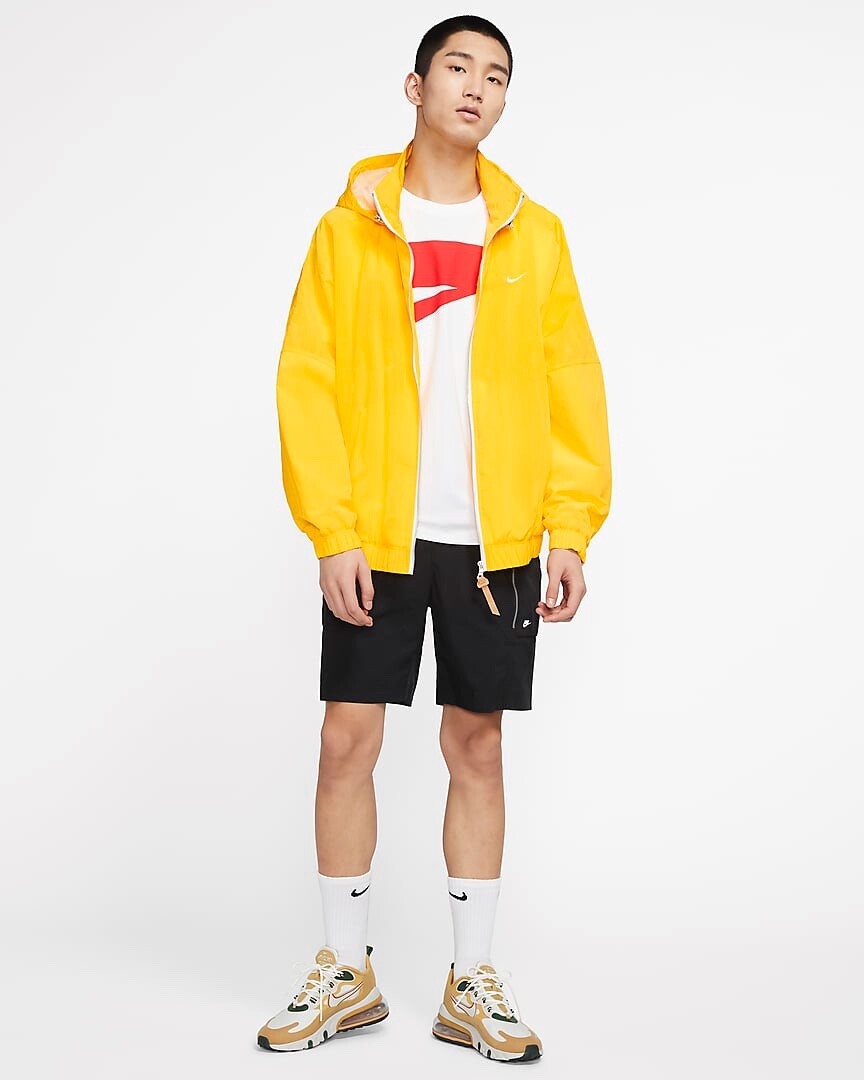 Nike NikeLab Made In Italy Hooded Jacket -CT4585-731- Opti Yellow MED $400 NEW